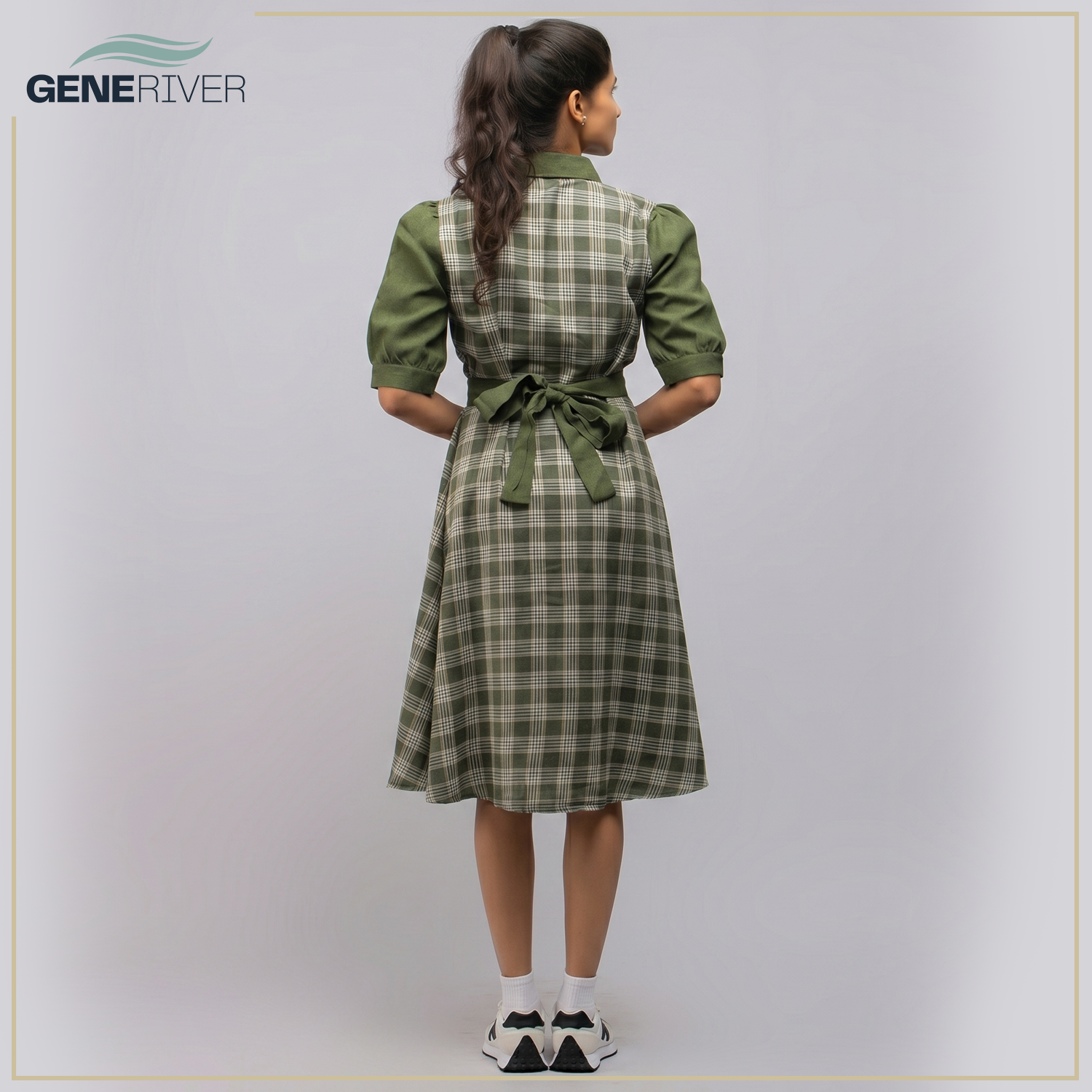 Serenya Dress - Olivine