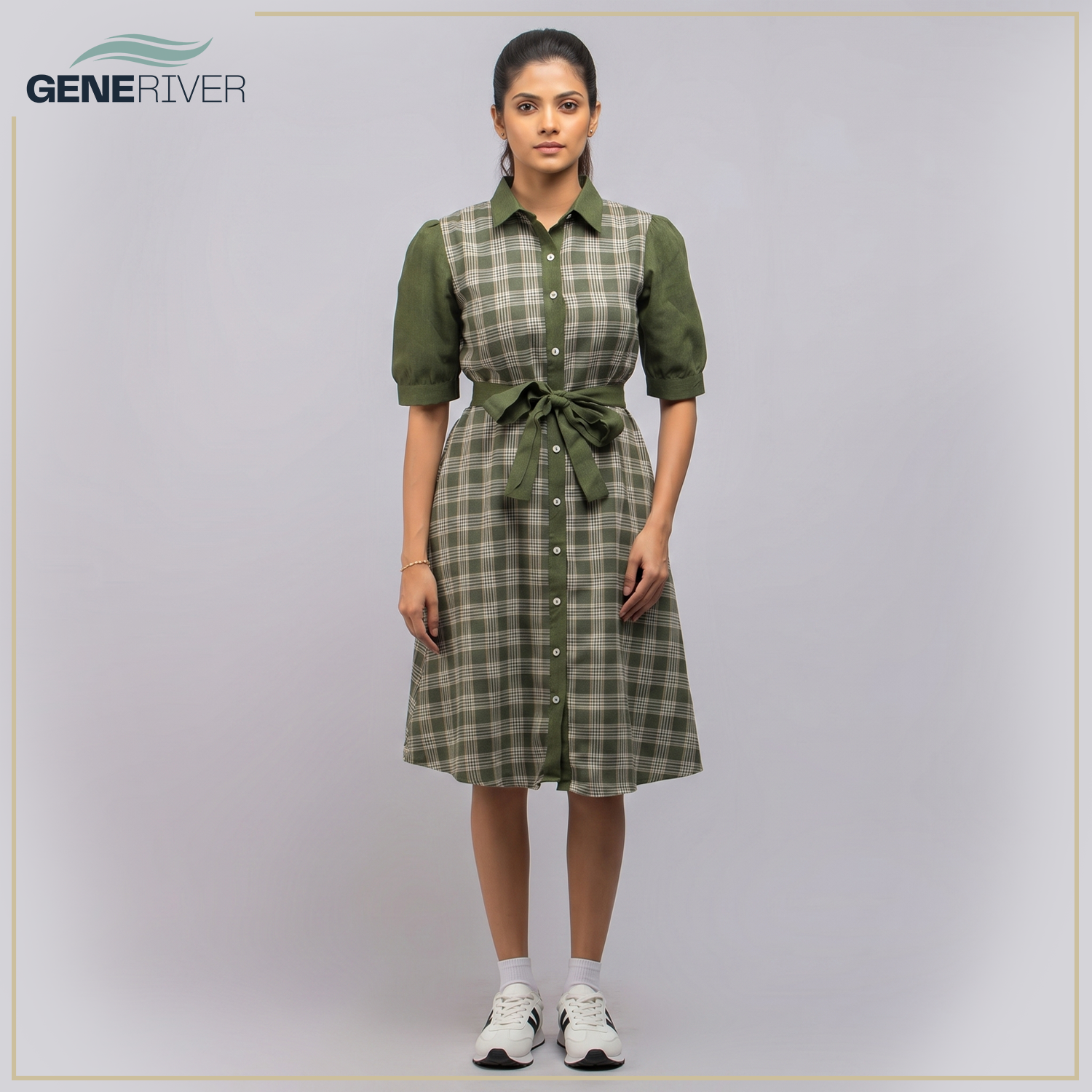 Serenya Dress - Olivine