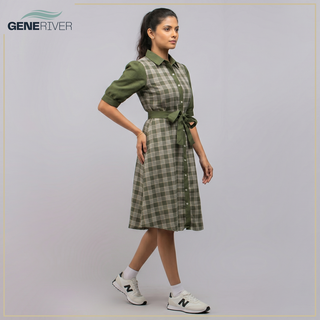 Serenya Dress - Olivine