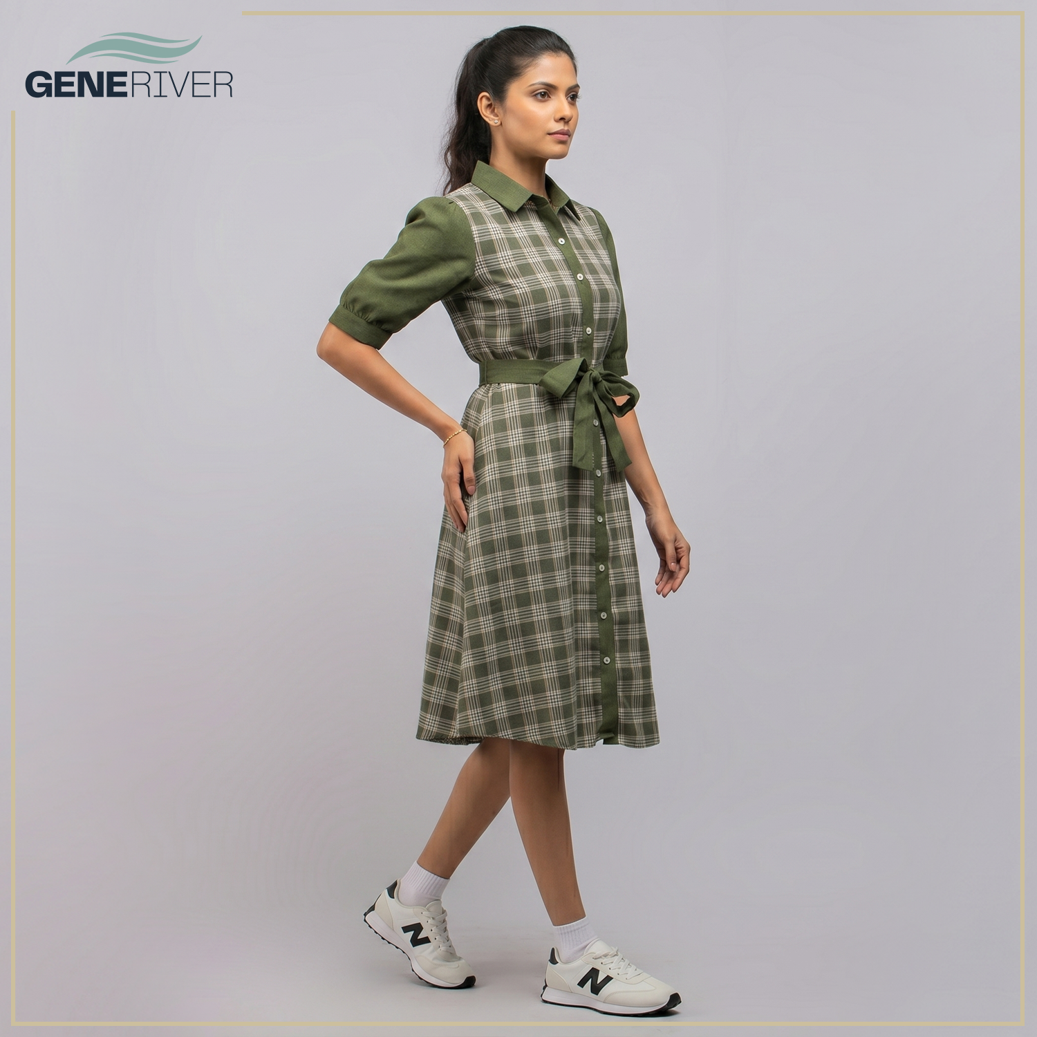 Serenya Dress - Olivine