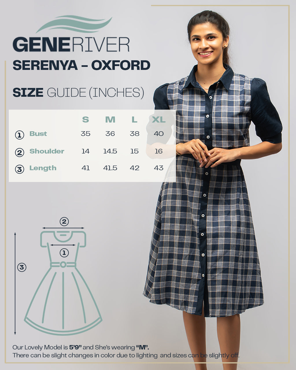 Serenya Dress - Oxford