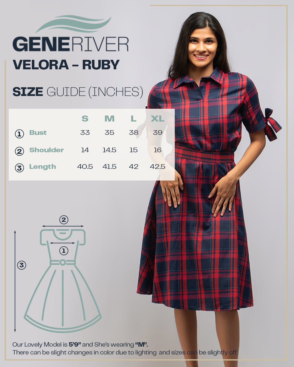 Velora Dress - Ruby