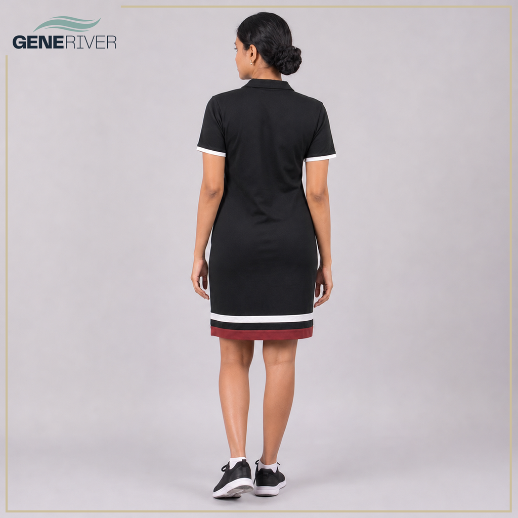 Zorya Polo Dress - Raven