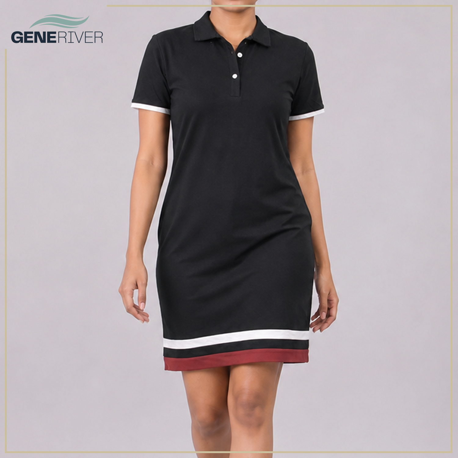 Zorya Polo Dress - Raven