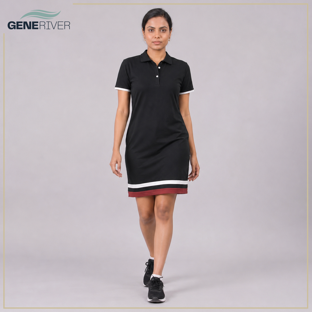 Zorya Polo Dress - Raven