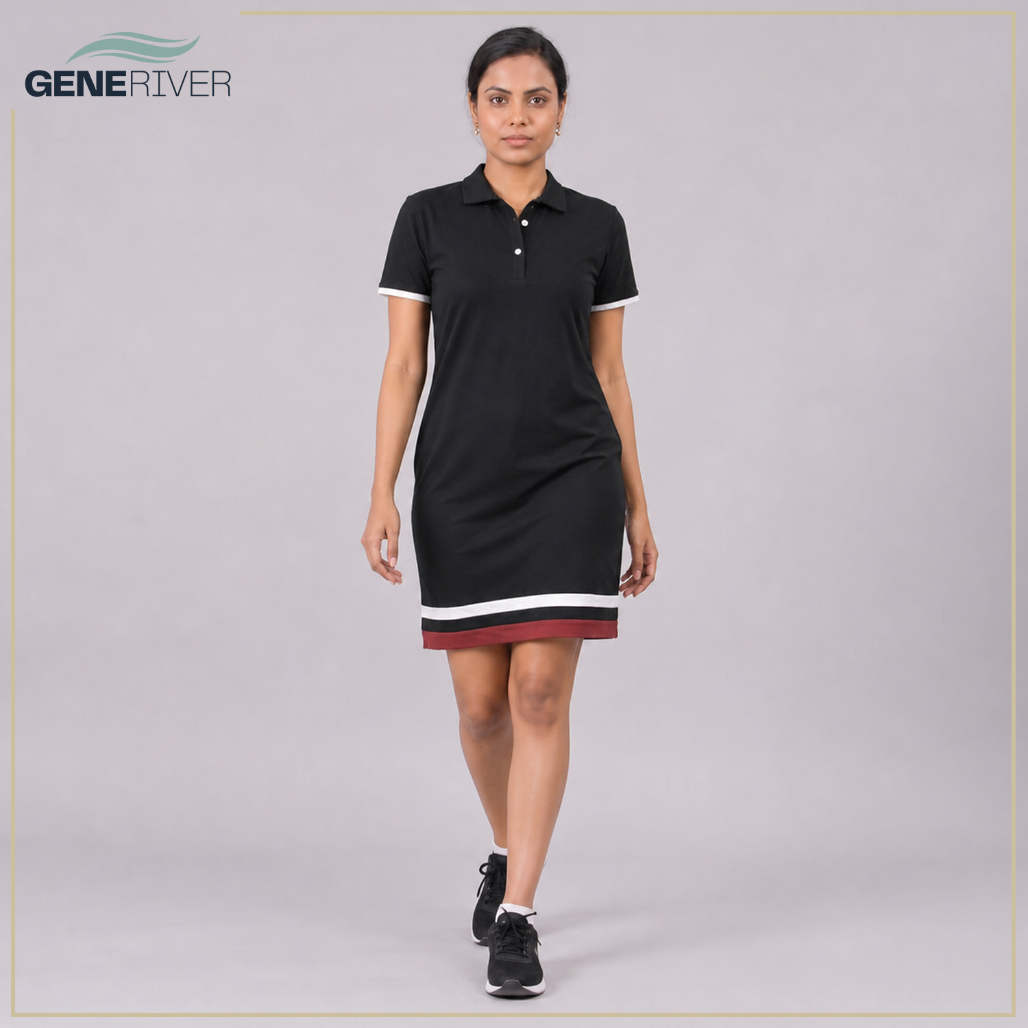 Zorya Polo Dress - Raven