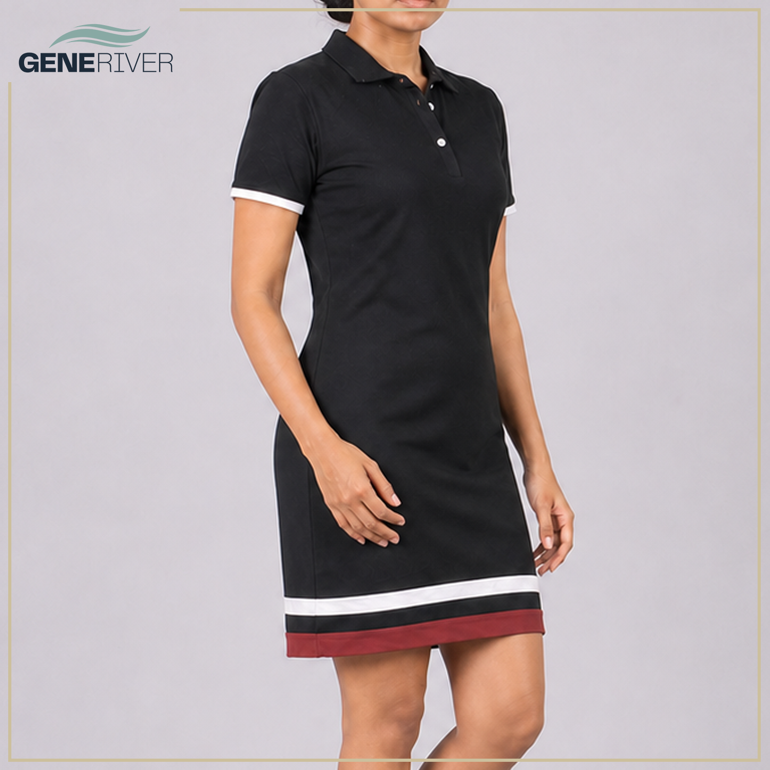 Zorya Polo Dress - Raven