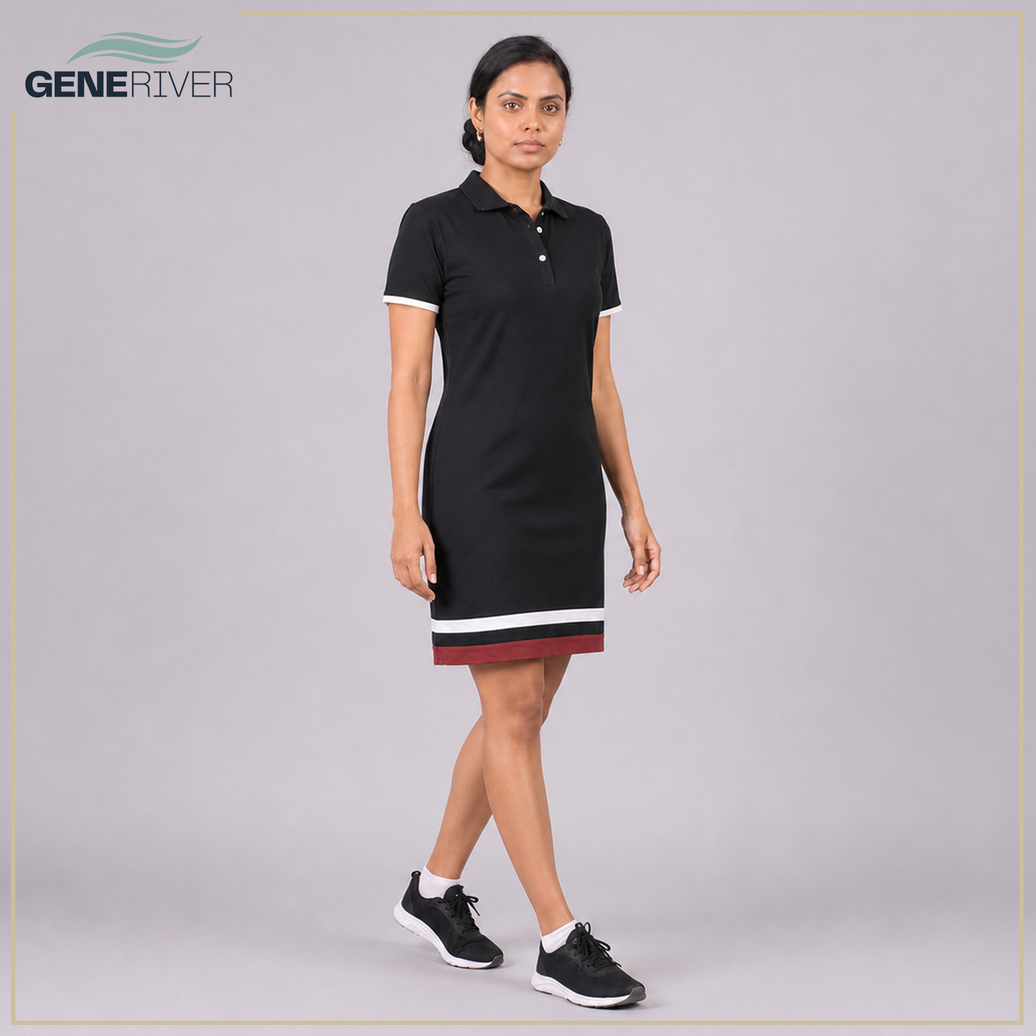 Zorya Polo Dress - Raven