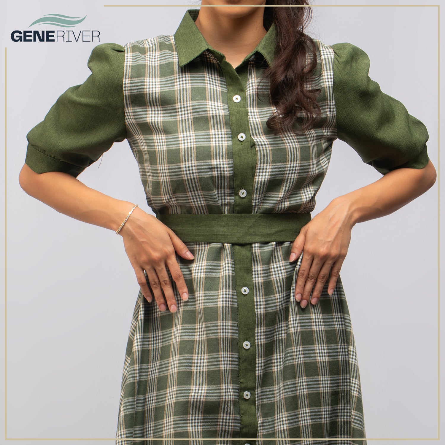 Serenya Dress - Olivine