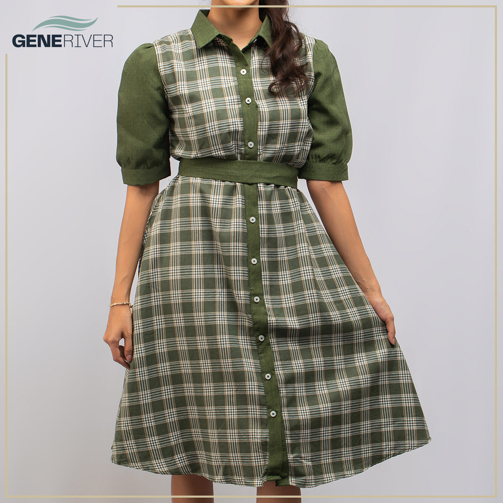 Serenya Dress - Olivine