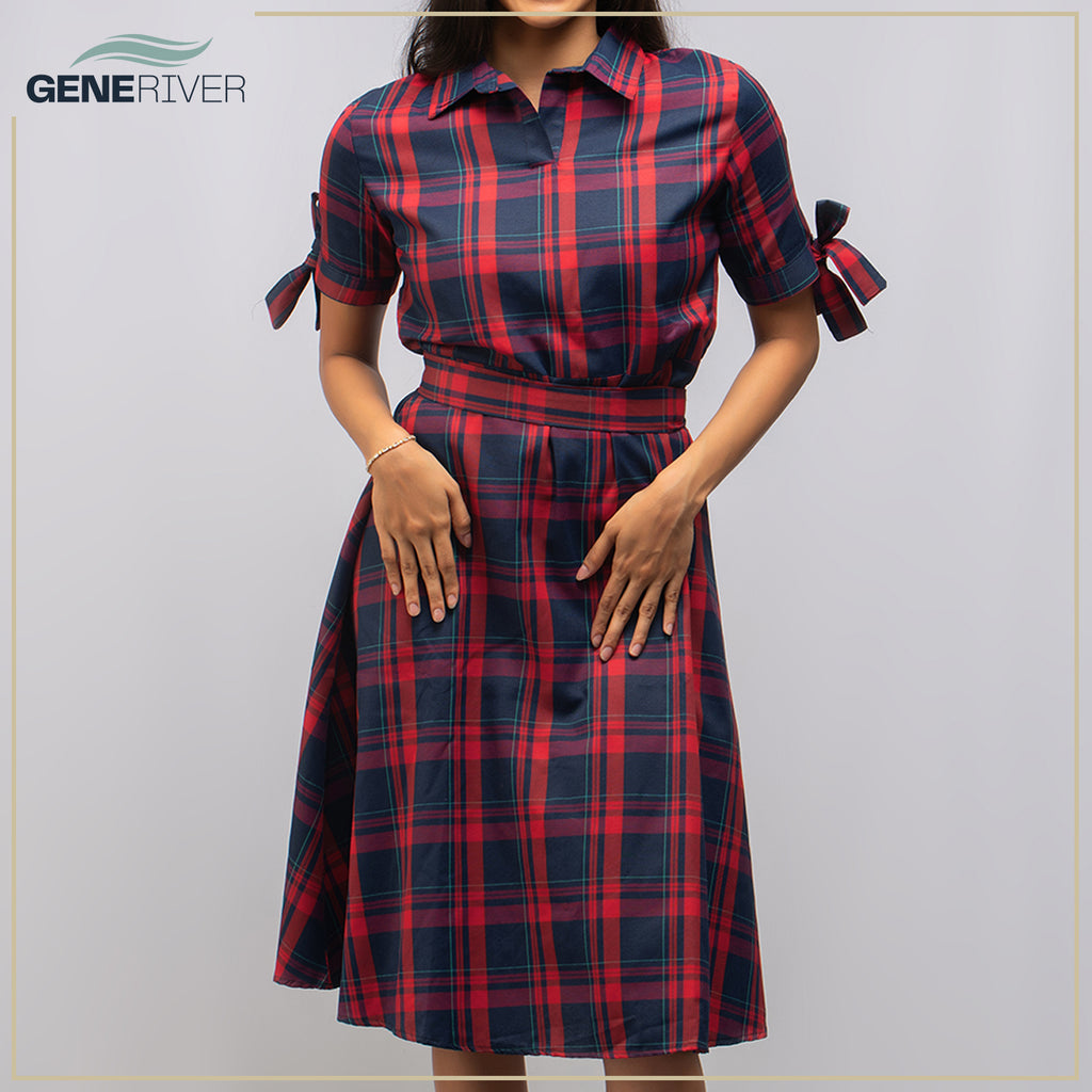 Velora Dress - Ruby